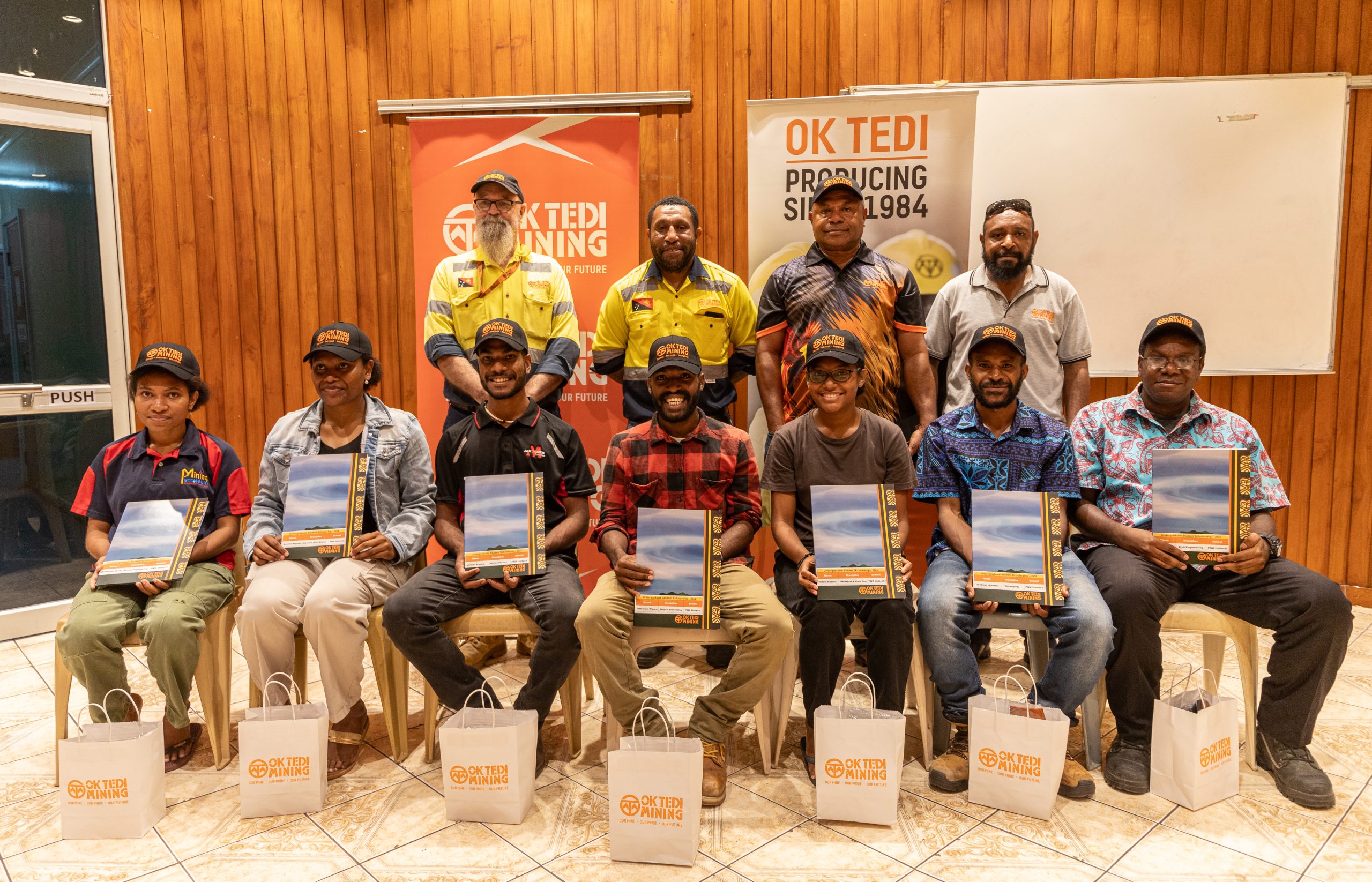 Awardees sign OTML Undergraduate Scholarship Scheme