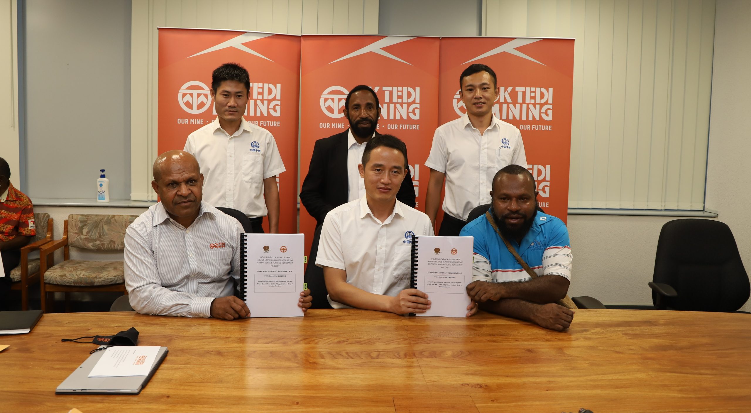 OTML signs PGK50million Phase 1 Tabubil-Kiunga Road Upgrade & Sealing Project